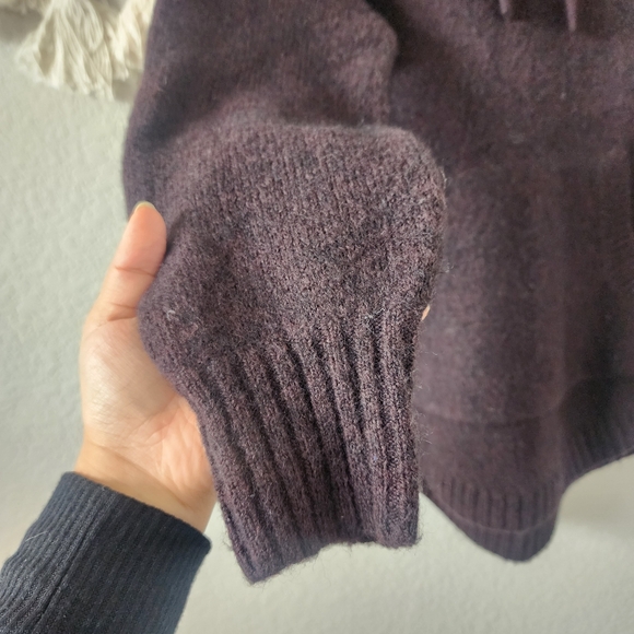 Madewell Dark Purple Hoodie Sweatshirt - Picture 7 of 11